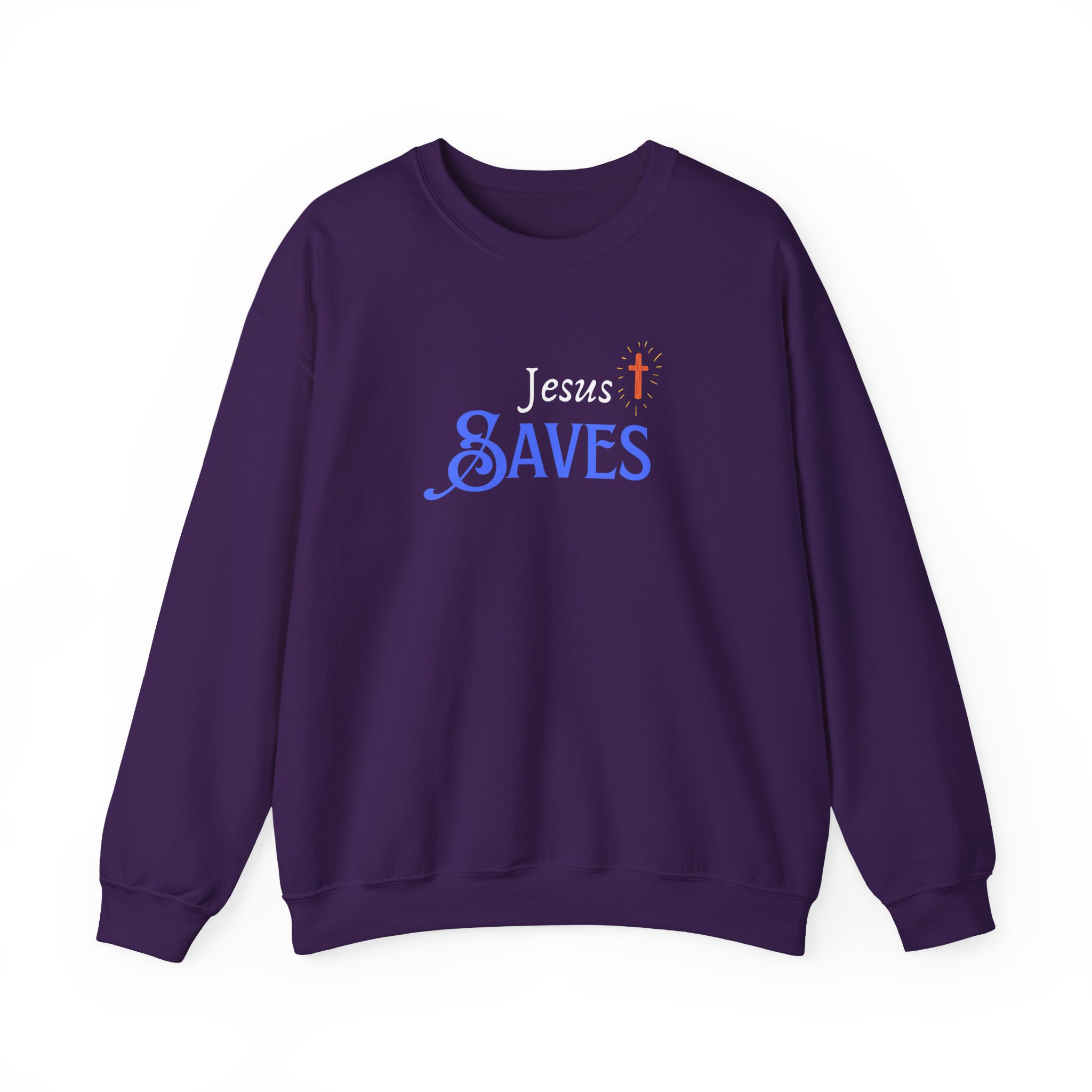 Jesus Saves – "Radiant Hope" Classic Heavy Blend Crewneck Sweatshirt - Imagen 11