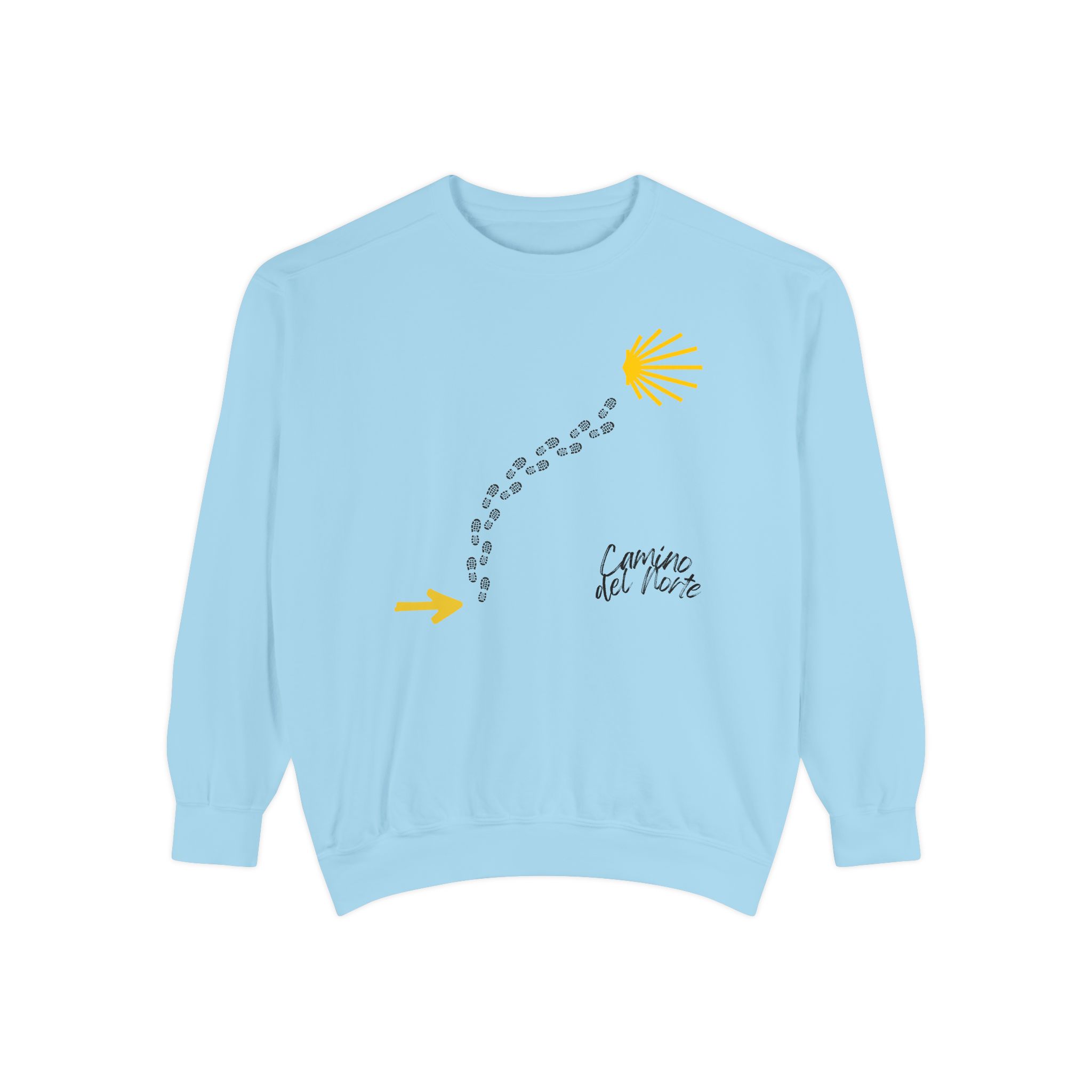 Camino de Santiago – "Camino del Norte Trail" Vintage Garment-Dyed Sweatshirt - Imagen 10
