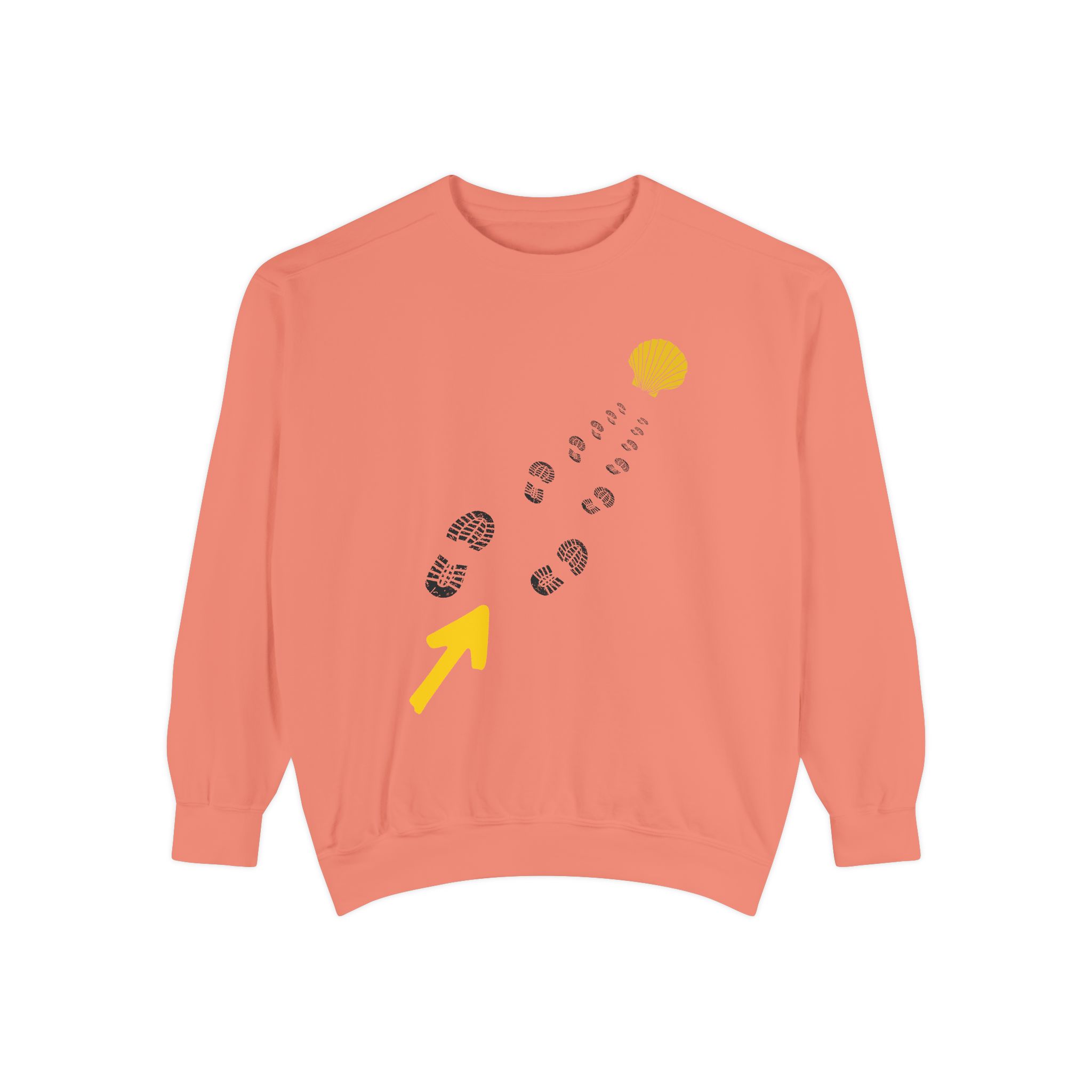 Camino de Santiago – "The Straight Path" Perspective Garment-Dyed Sweatshirt - Imagen 10