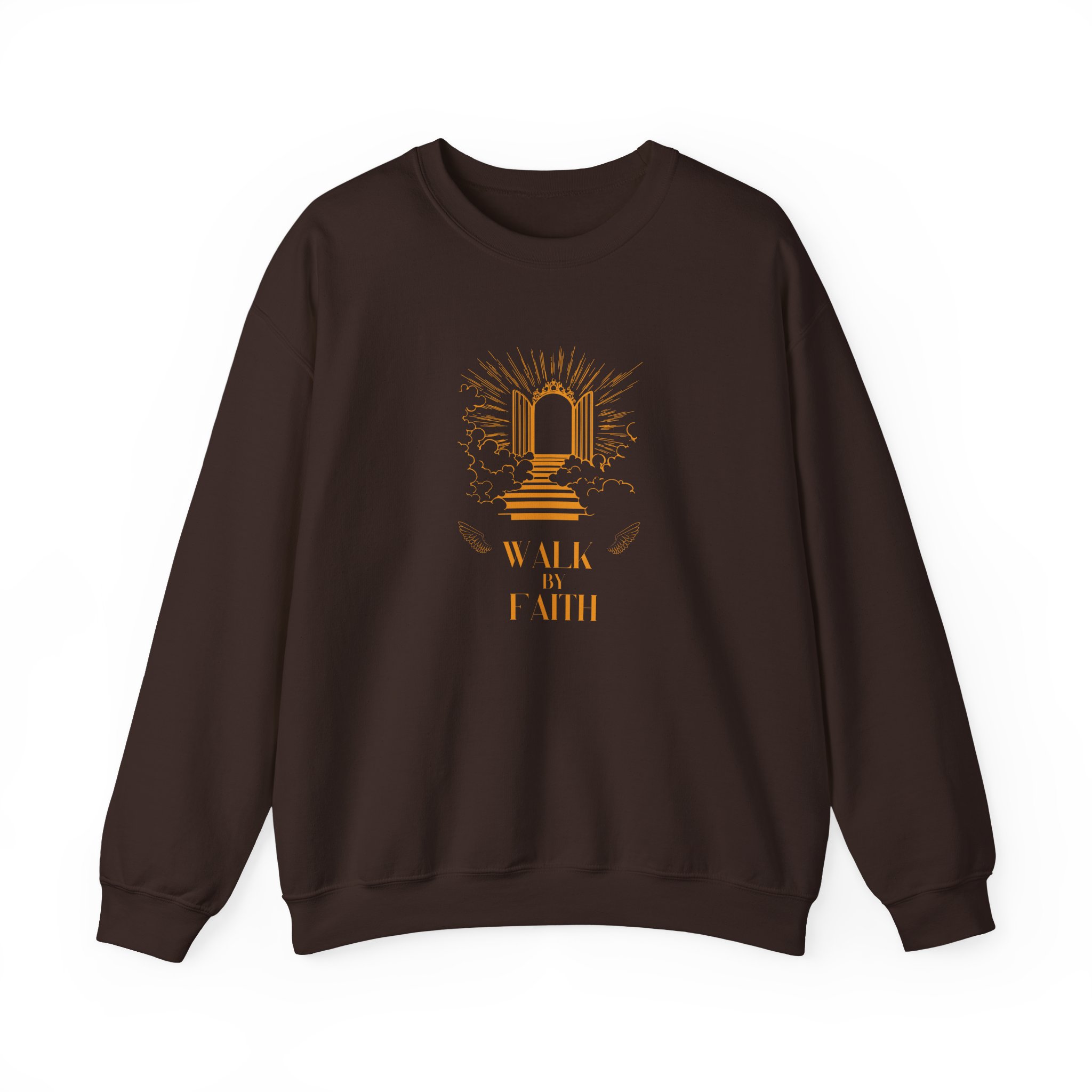 Walk by Faith – "Heavenly Gates" Classic Heavy Blend Crewneck Sweatshirt - Imagen 5