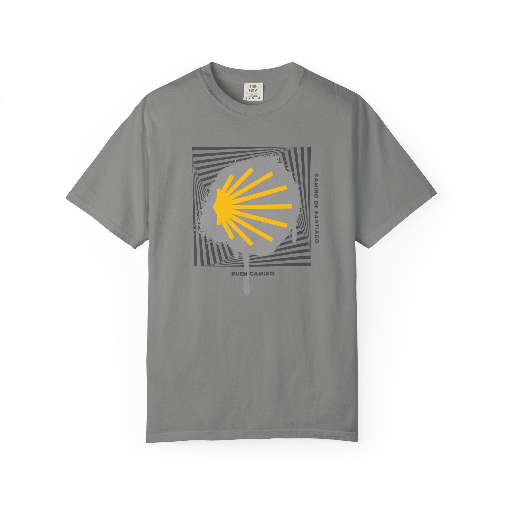 Camino de Santiago – "Stencil Way" Urban Graffiti Comfort Colors T-Shirt - Imagen 10