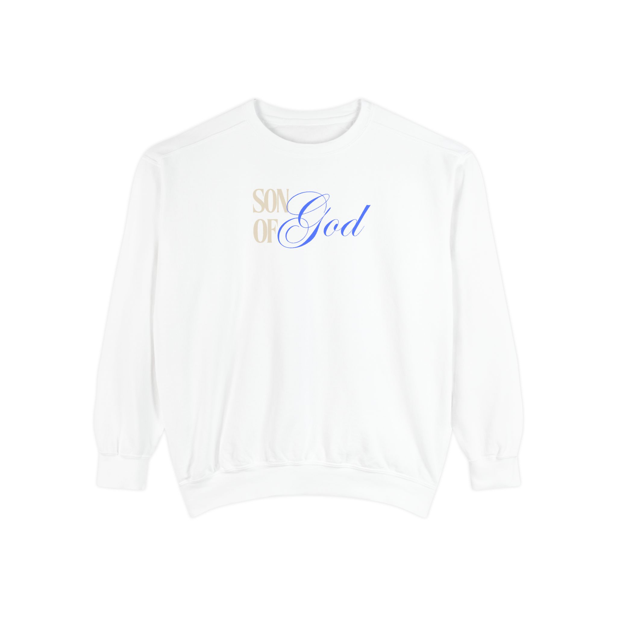 Son of God – "Graceful Blue" Vintage Garment-Dyed Sweatshirt - Imagen 2