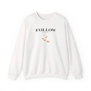 Follow Jesus – "Stepping Stones Journey" Classic Heavy Blend Crewneck Sweatshirt