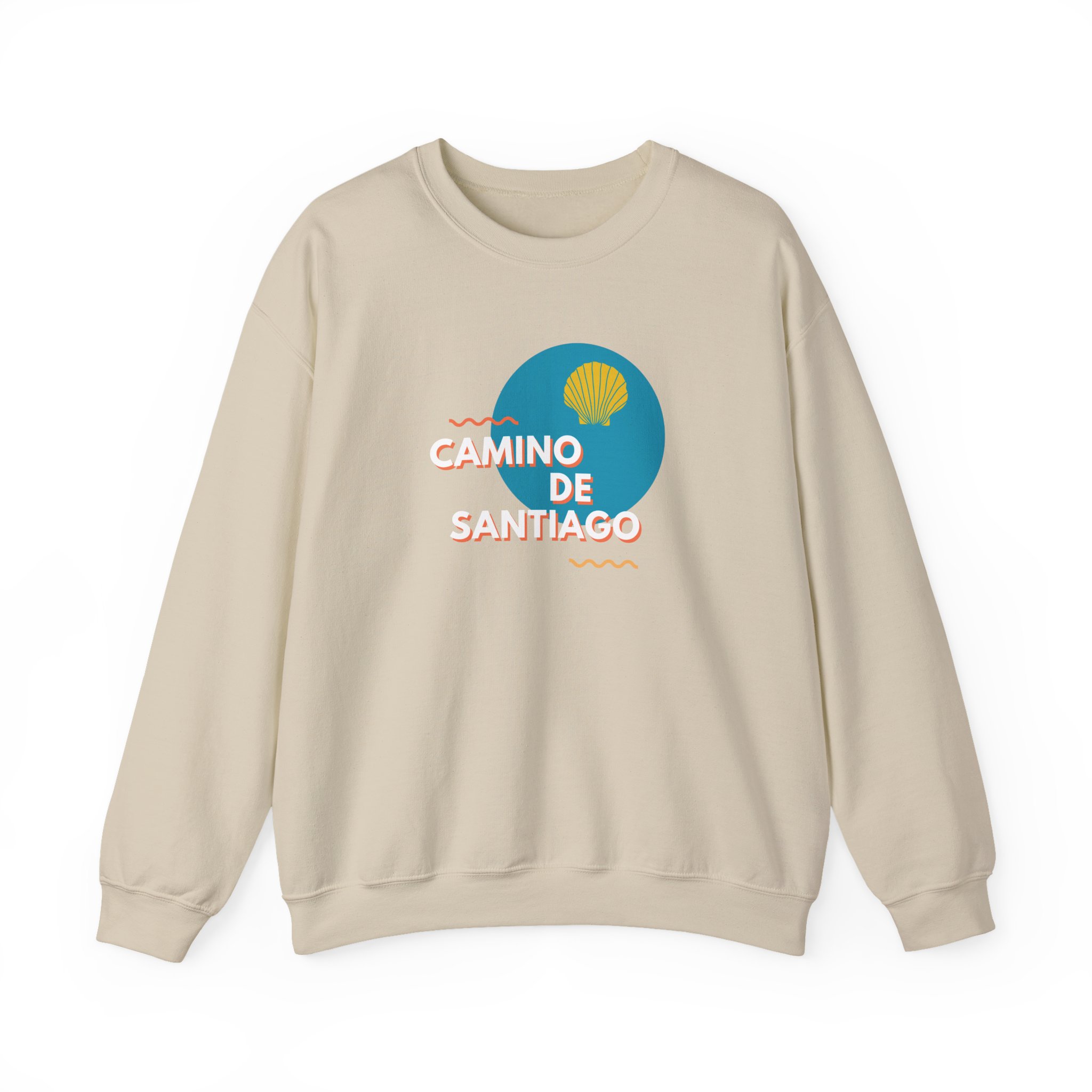 Camino de Santiago – "Modern Graphic Shell" Classic Heavy Blend Crewneck Sweatshirt - Imagen 5