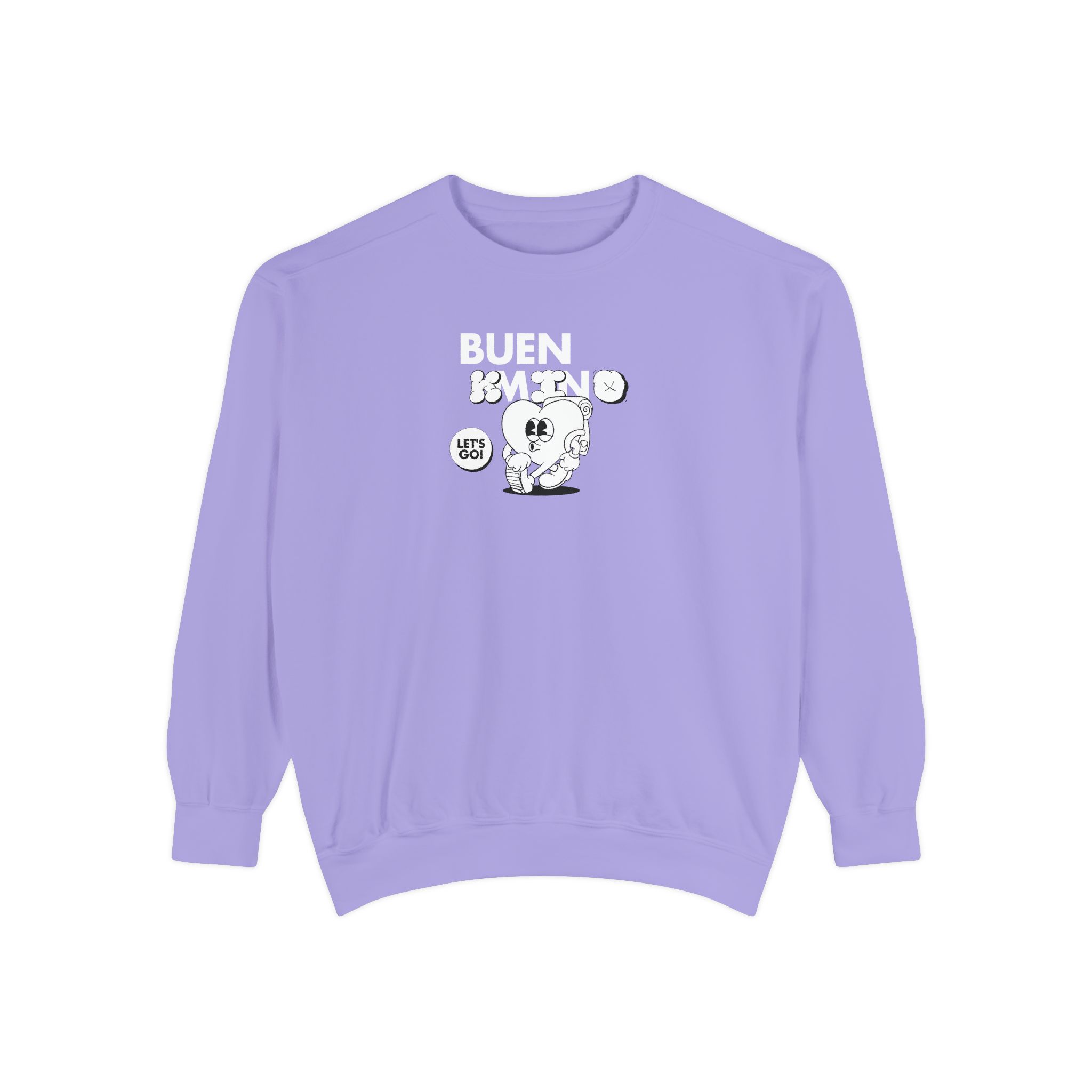 Camino de Santiago – "Let's Go Pilgrim" Vintage Garment-Dyed Sweatshirt - Imagen 11