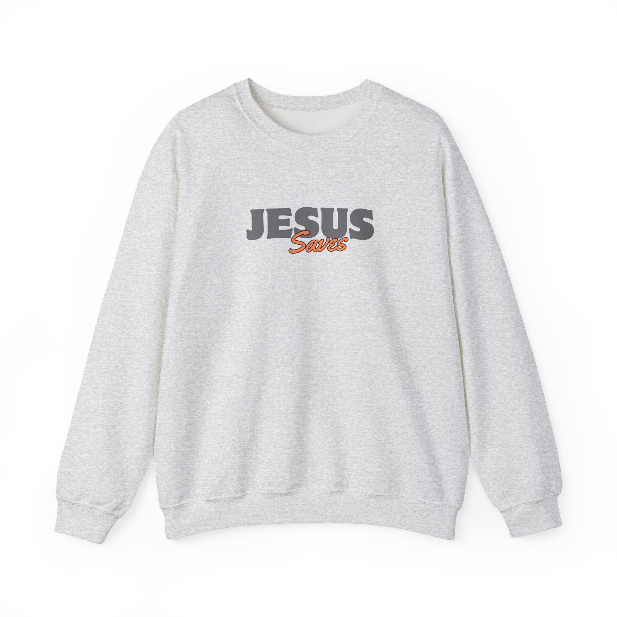 Jesus Saves – "Retro Bubble" Classic Heavy Blend Crewneck Sweatshirt - Imagen 5