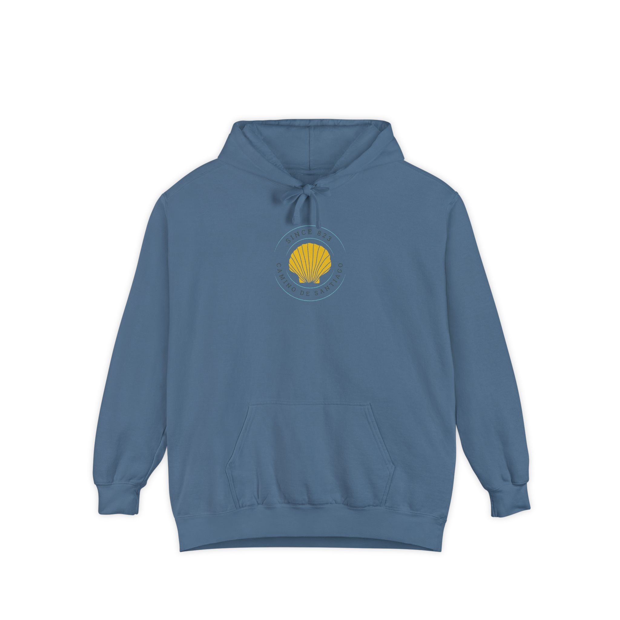 Camino de Santiago – "Heritage Shell Circle" Vintage Garment-Dyed Hoodie - Imagen 4