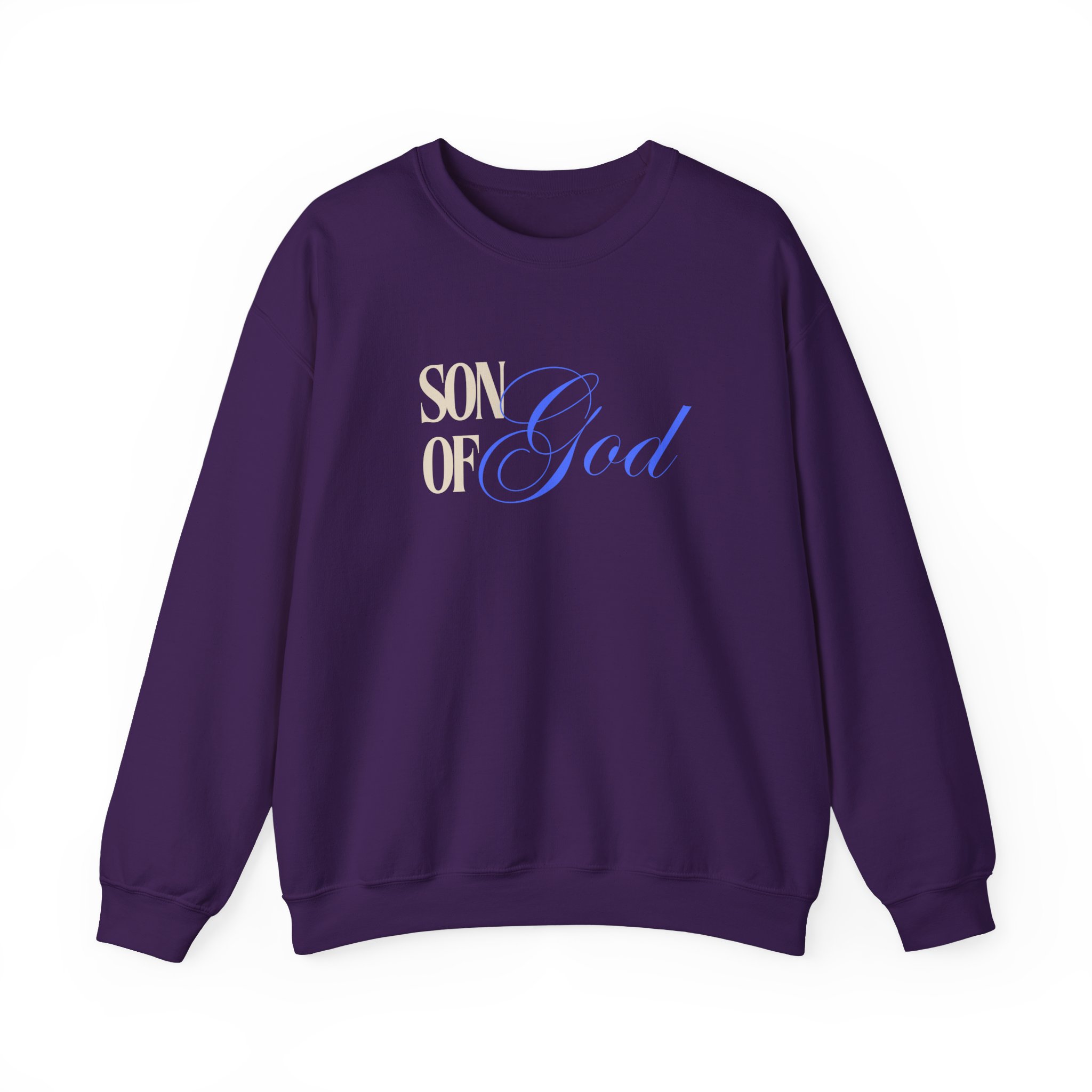 Son of God – "Graceful Blue" Classic Heavy Blend Crewneck Sweatshirt - Imagen 5