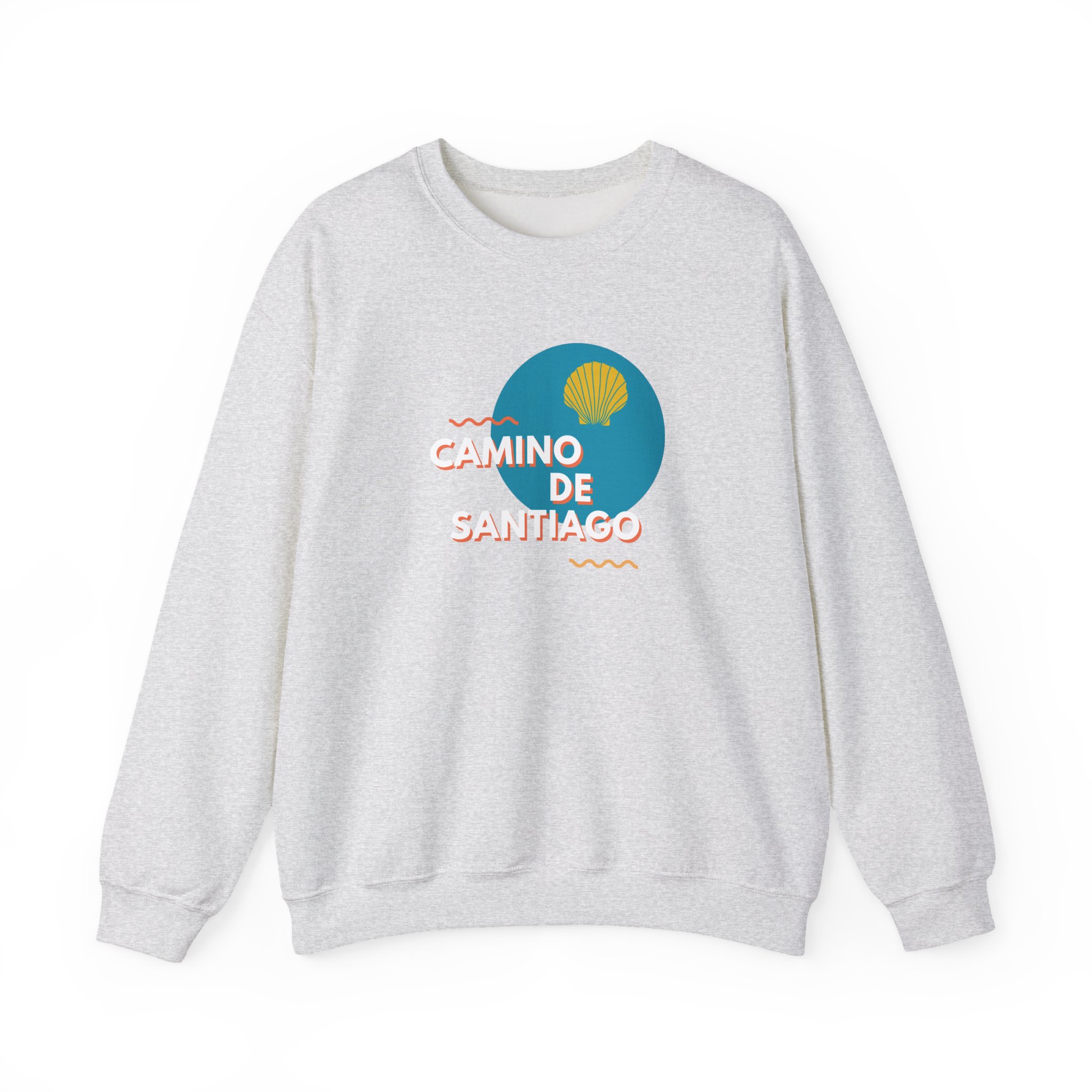 Camino de Santiago – "Modern Graphic Shell" Classic Heavy Blend Crewneck Sweatshirt - Imagen 4