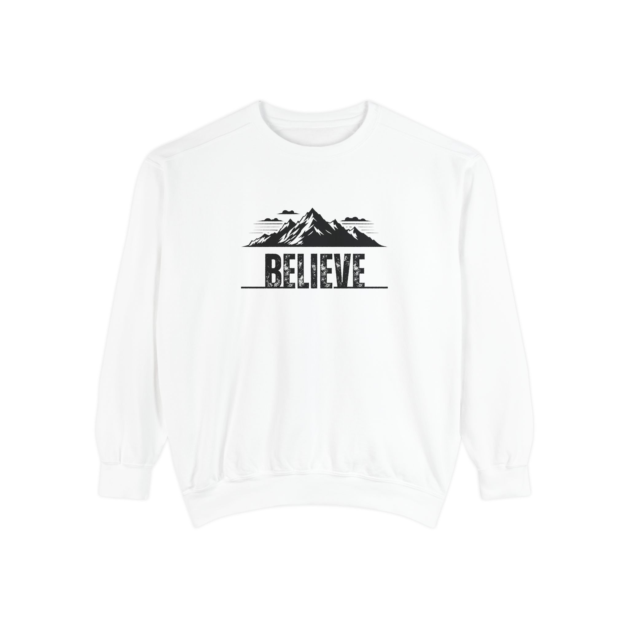 Believe – "The Mountain Summit" Vintage Garment-Dyed Sweatshirt - Imagen 13