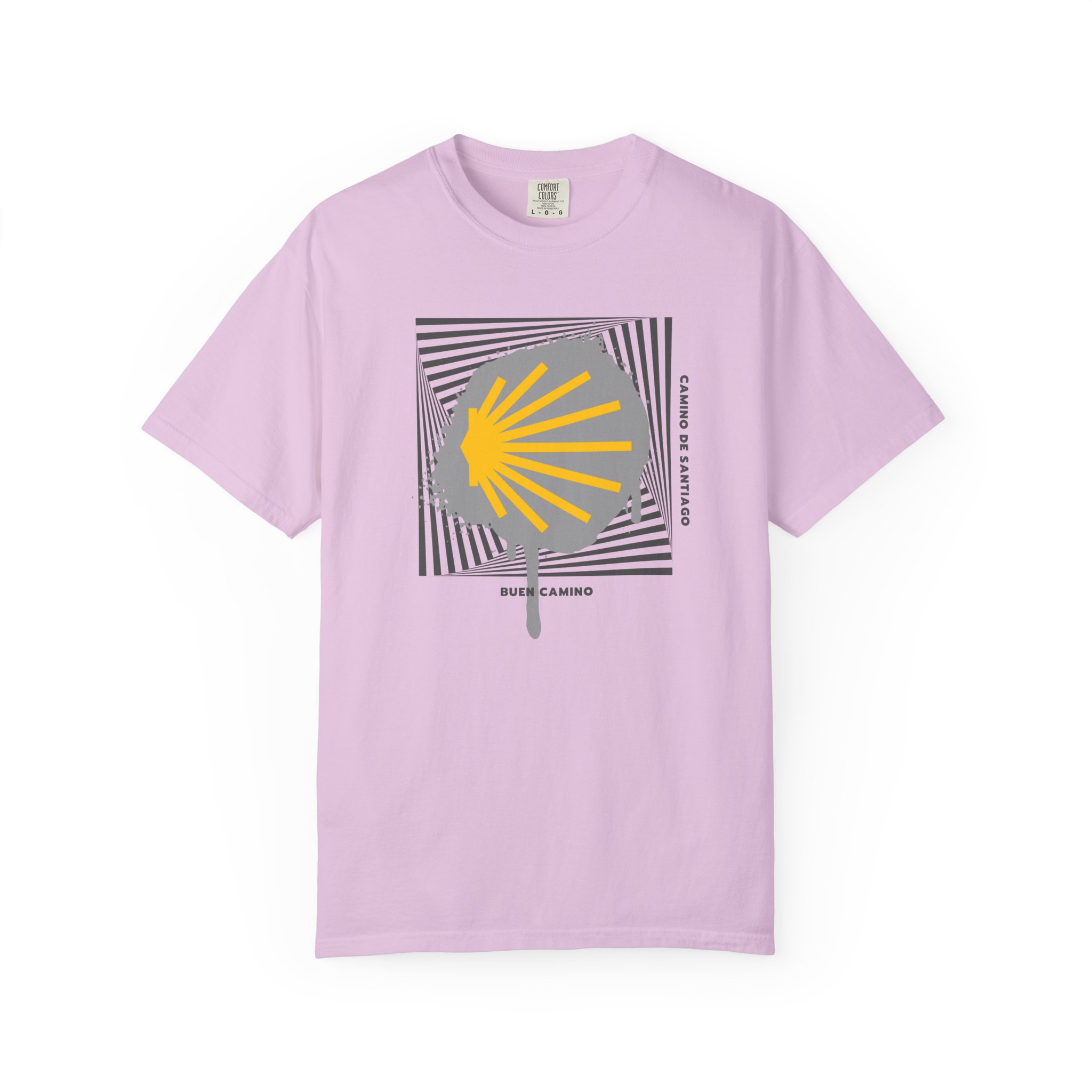 Camino de Santiago – "Stencil Way" Urban Graffiti Comfort Colors T-Shirt - Imagen 12