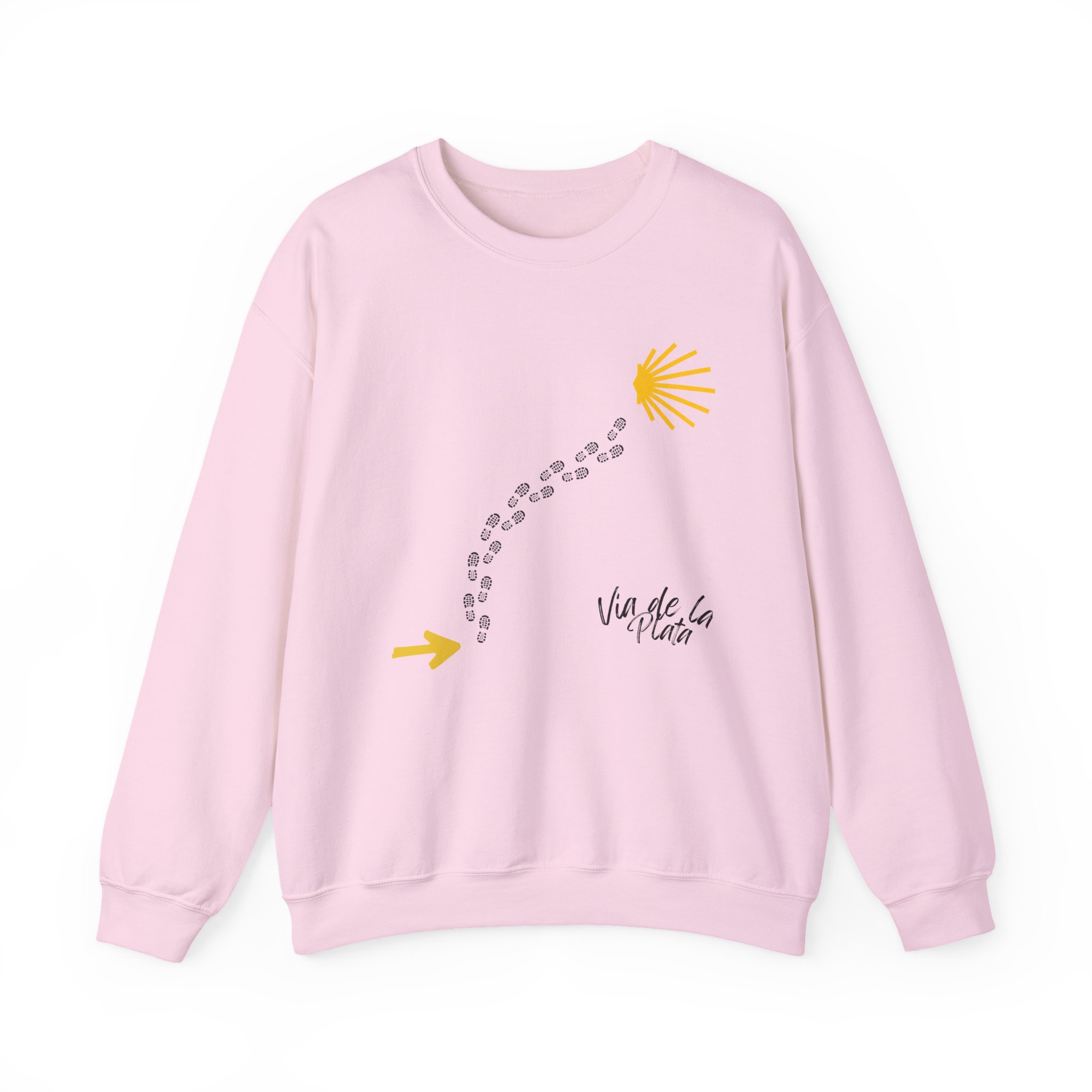 Camino de Santiago – "Vía de la Plata Trail" Classic Unisex Crewneck T-Shirt - Imagen 6