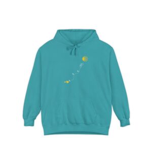 "The Bicigrino Path" Garment-Dyed Hoodie