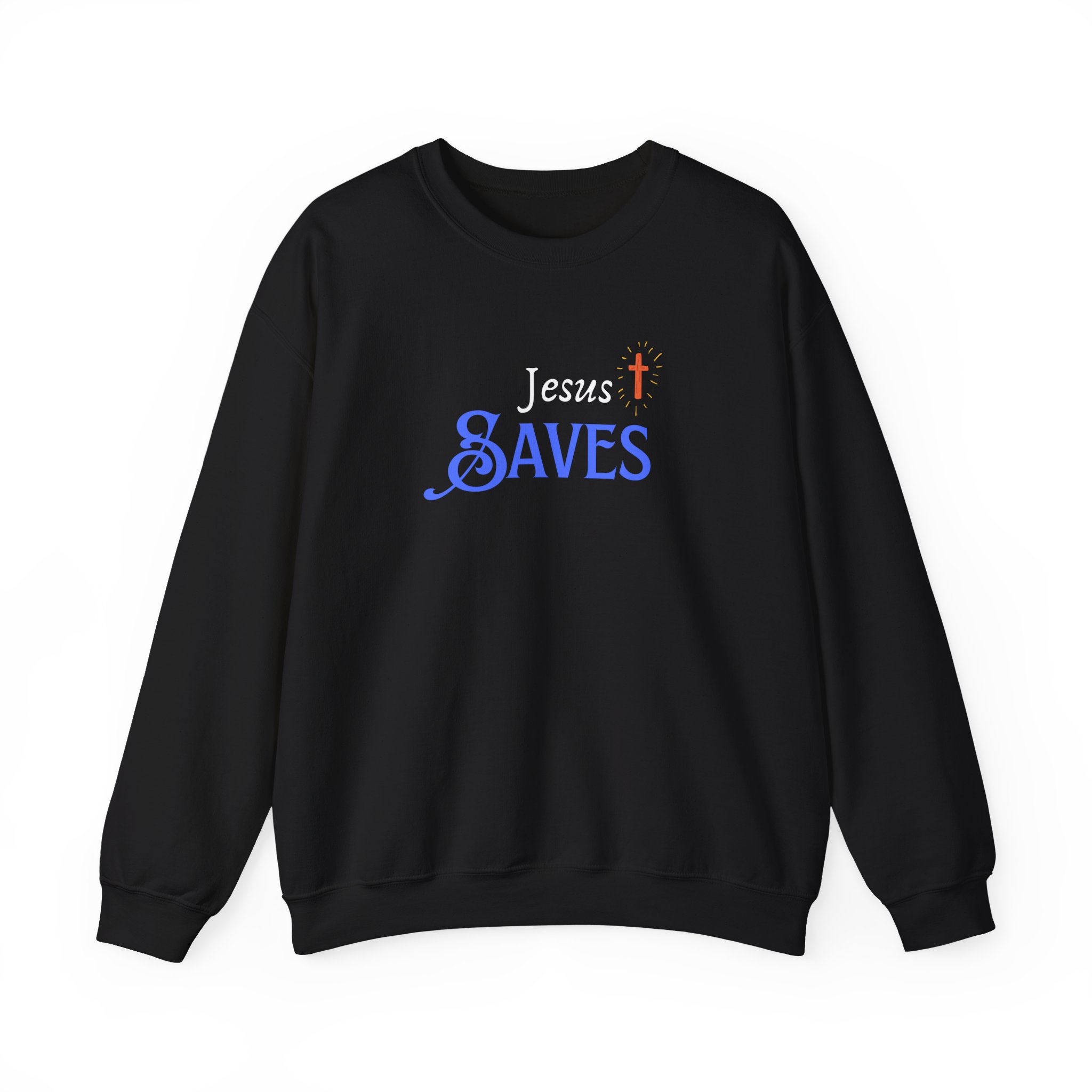 Jesus Saves – "Radiant Hope" Classic Heavy Blend Crewneck Sweatshirt - Imagen 7