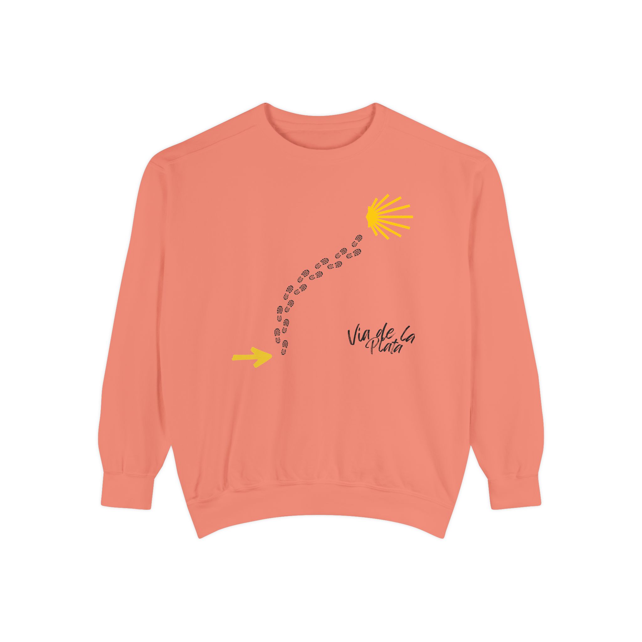 Camino de Santiago – "Vía de la Plata Trail" Vintage Garment-Dyed Sweatshirt - Imagen 9