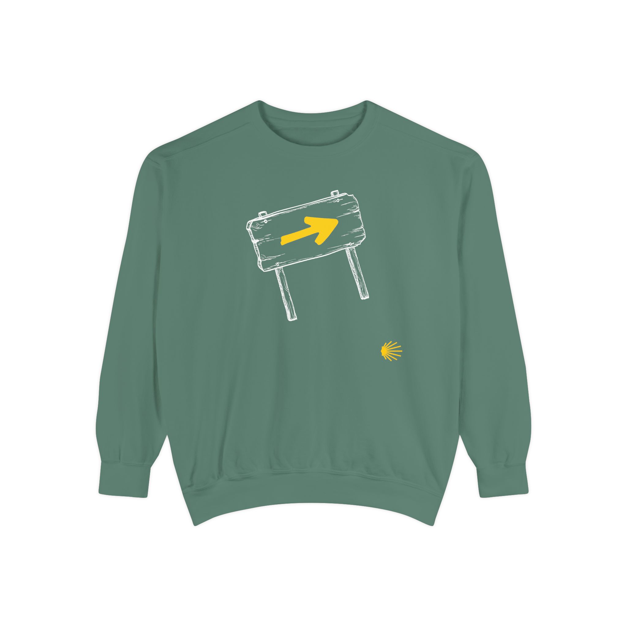 Camino de Santiago – "The Waymarker" Vintage Garment-Dyed Sweatshirt - Imagen 2