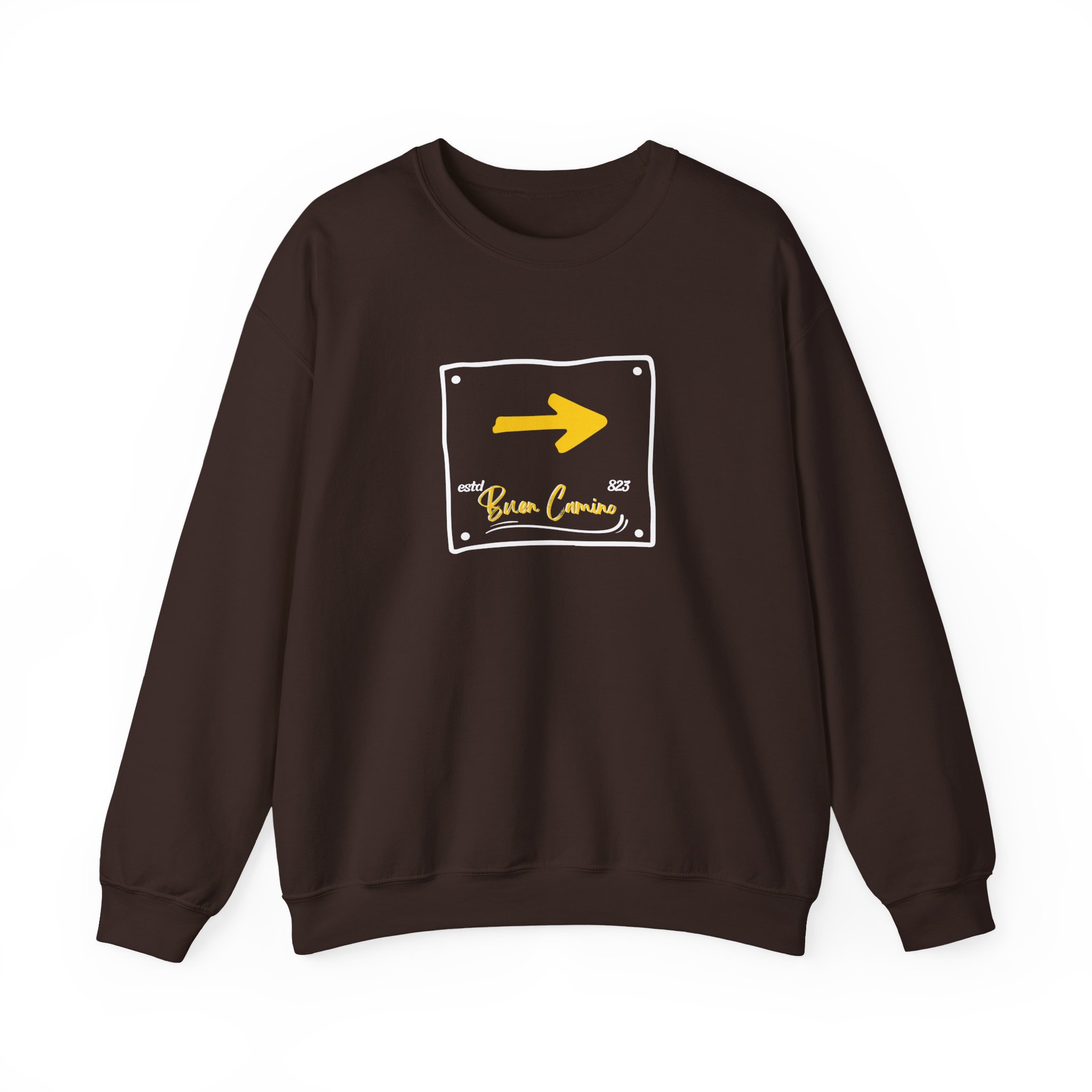 Camino de Santiago – "The Yellow Arrow" Classic Heavy Blend Crewneck Sweatshirt - Imagen 5