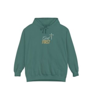 "Modern Grace" Garment-Dyed Hoodie