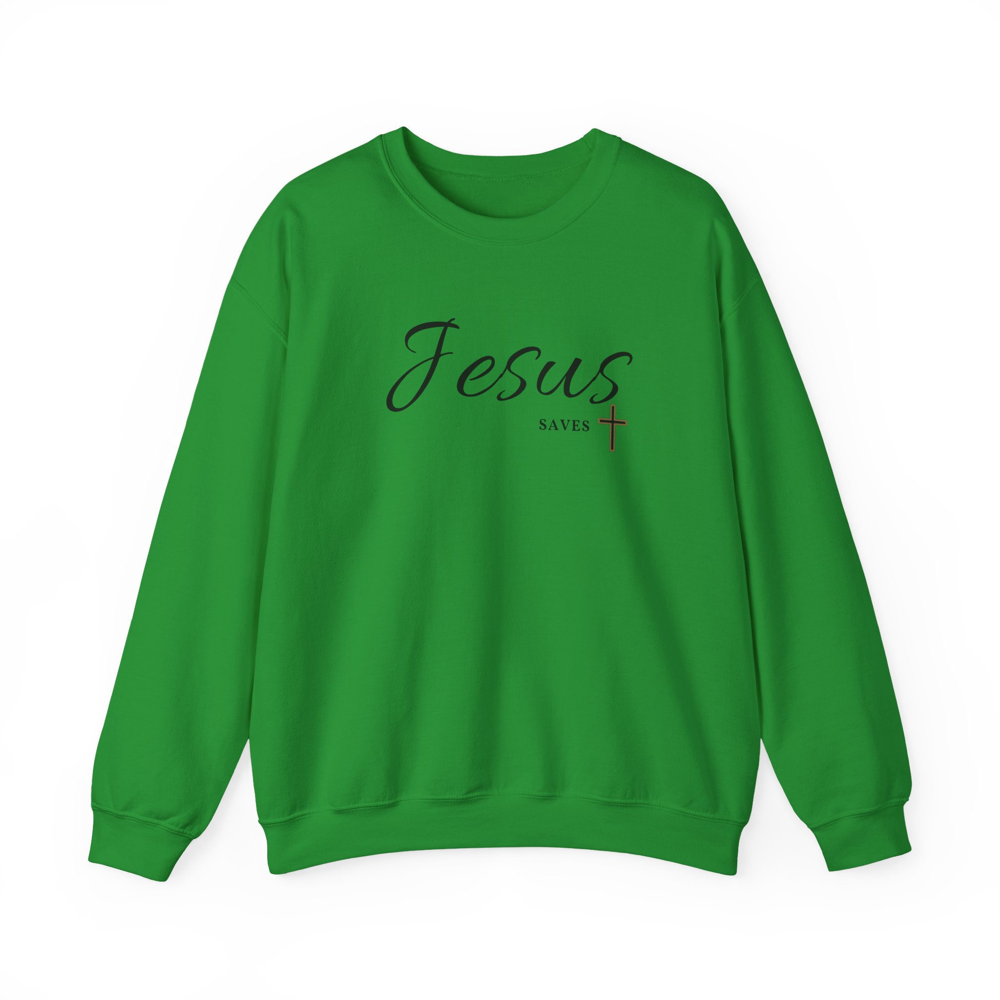 Jesus Saves – "Golden Grace" Classic Heavy Blend Crewneck Sweatshirt - Imagen 10