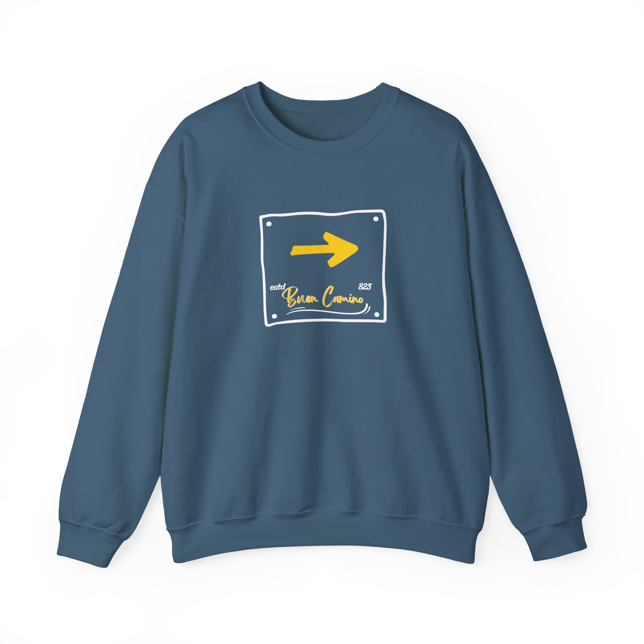 Camino de Santiago – "The Yellow Arrow" Classic Heavy Blend Crewneck Sweatshirt - Imagen 9