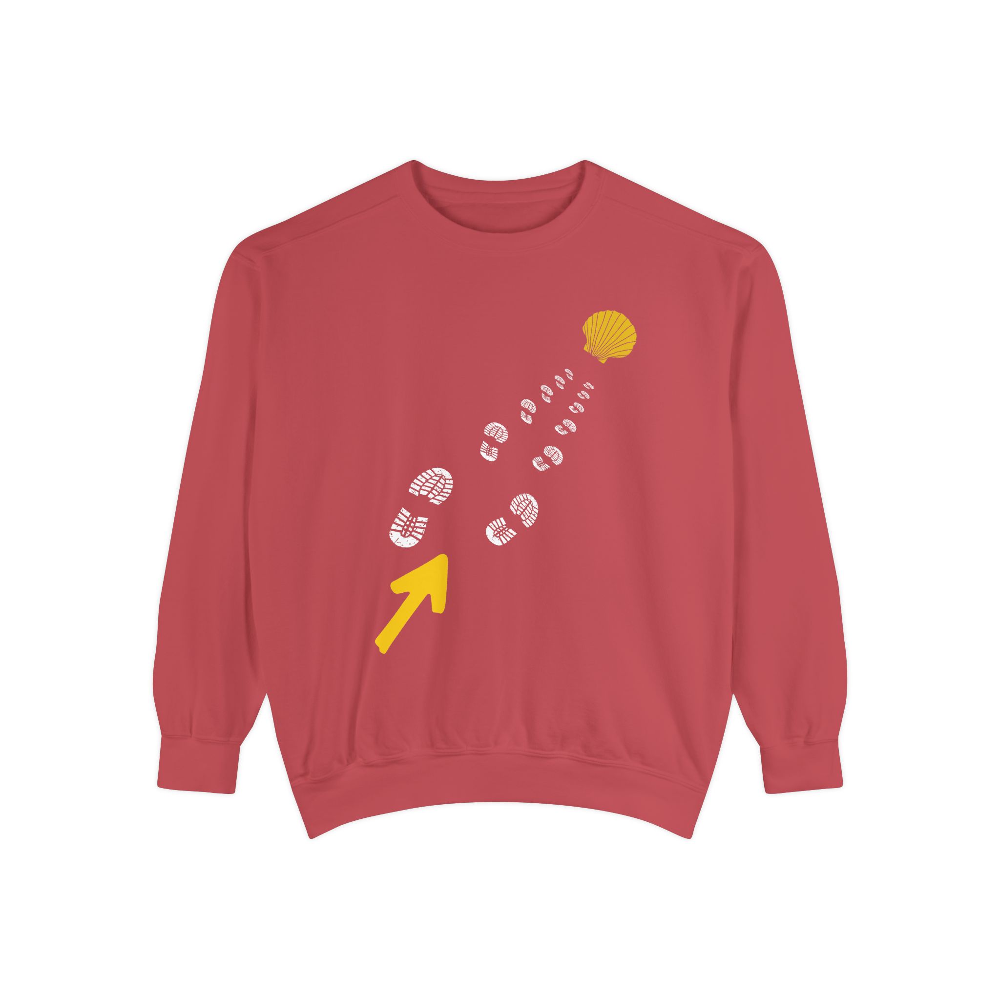 Camino de Santiago – "The Straight Path" Perspective Garment-Dyed Sweatshirt - Imagen 6