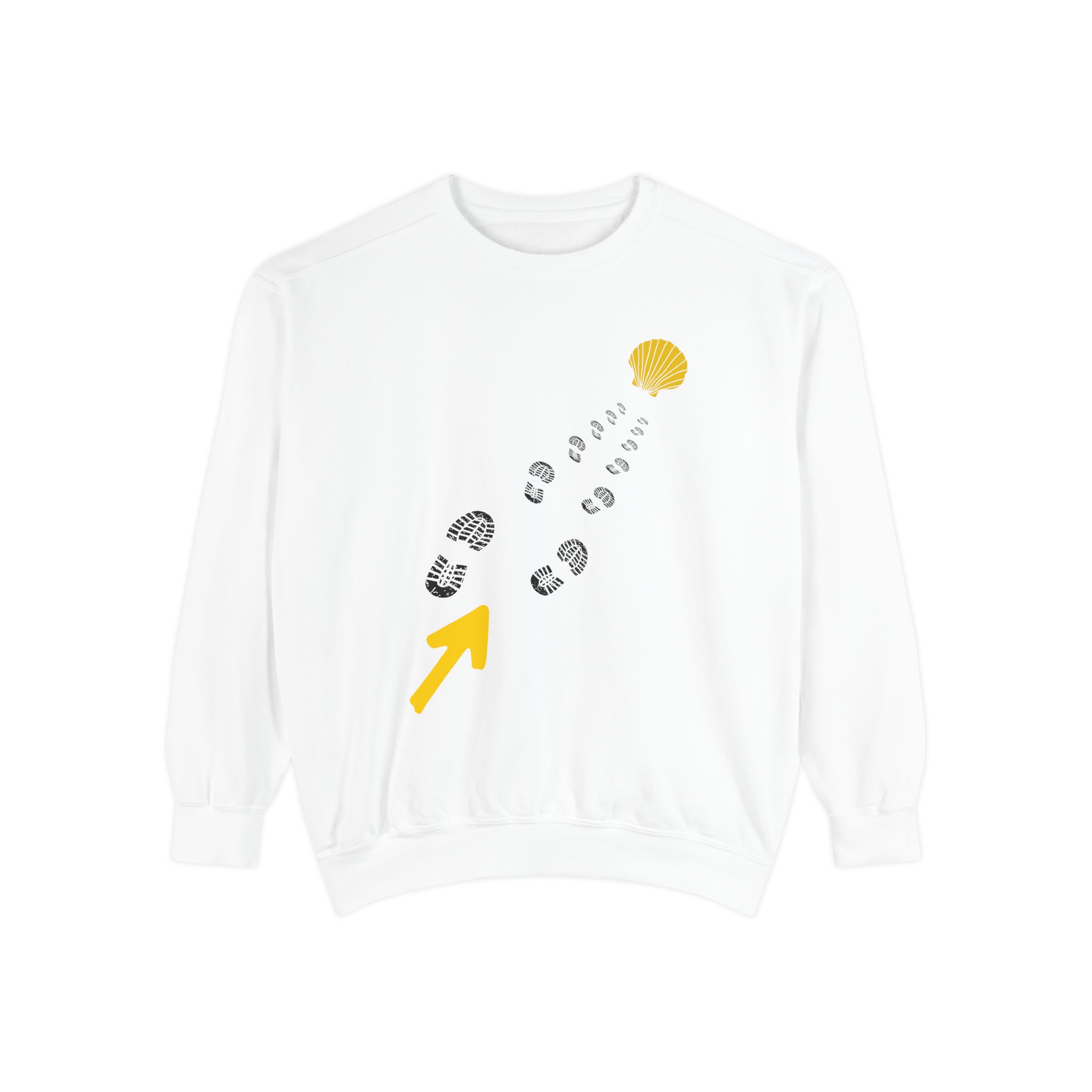 Camino de Santiago – "The Straight Path" Perspective Garment-Dyed Sweatshirt - Imagen 5