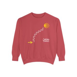 Camino de Santiago – "Camino Francés Trail" Vintage Garment-Dyed Sweatshirt