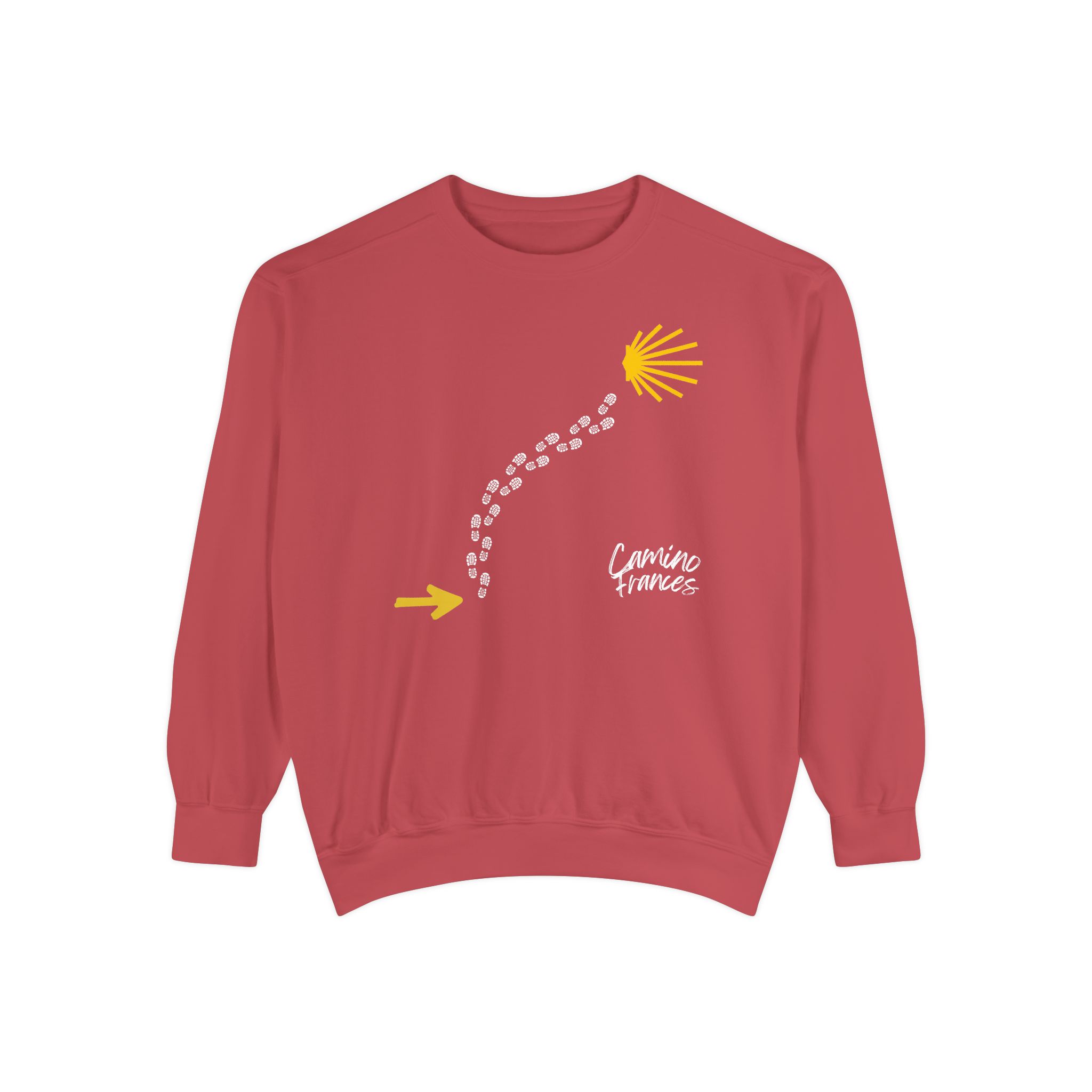 Camino de Santiago – "Camino Francés Trail" Vintage Garment-Dyed Sweatshirt