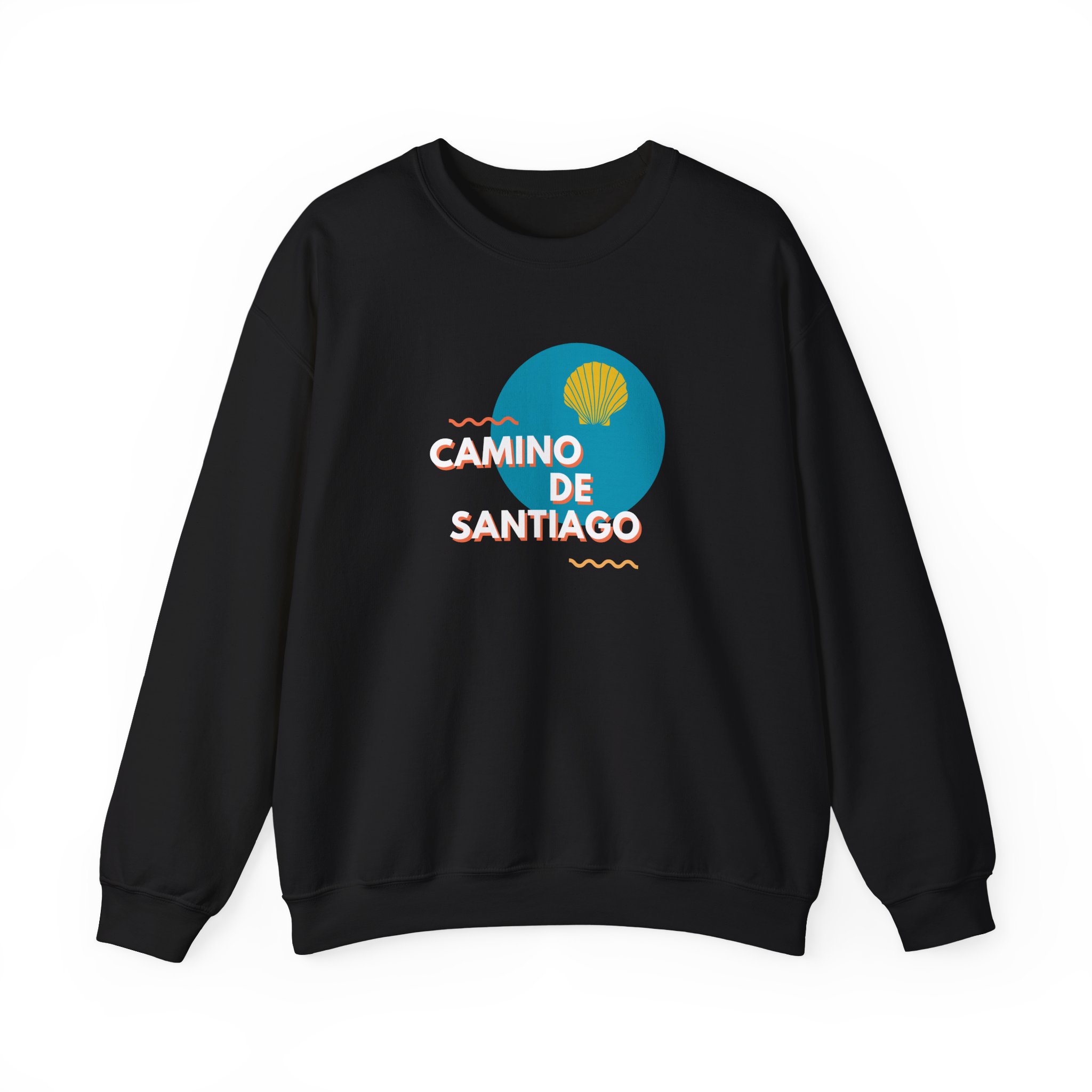 Camino de Santiago – "Modern Graphic Shell" Classic Heavy Blend Crewneck Sweatshirt - Imagen 3