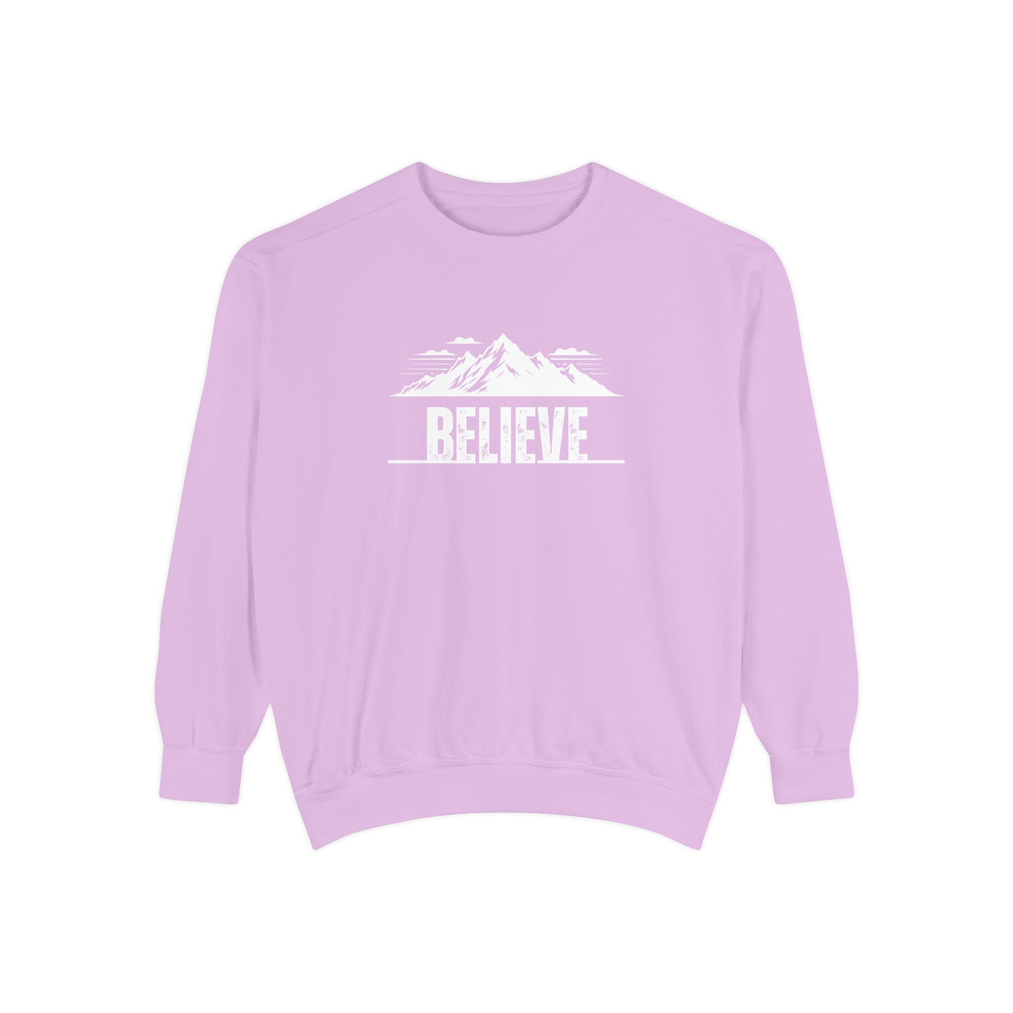 Believe – "The Mountain Summit" Vintage Garment-Dyed Sweatshirt - Imagen 9