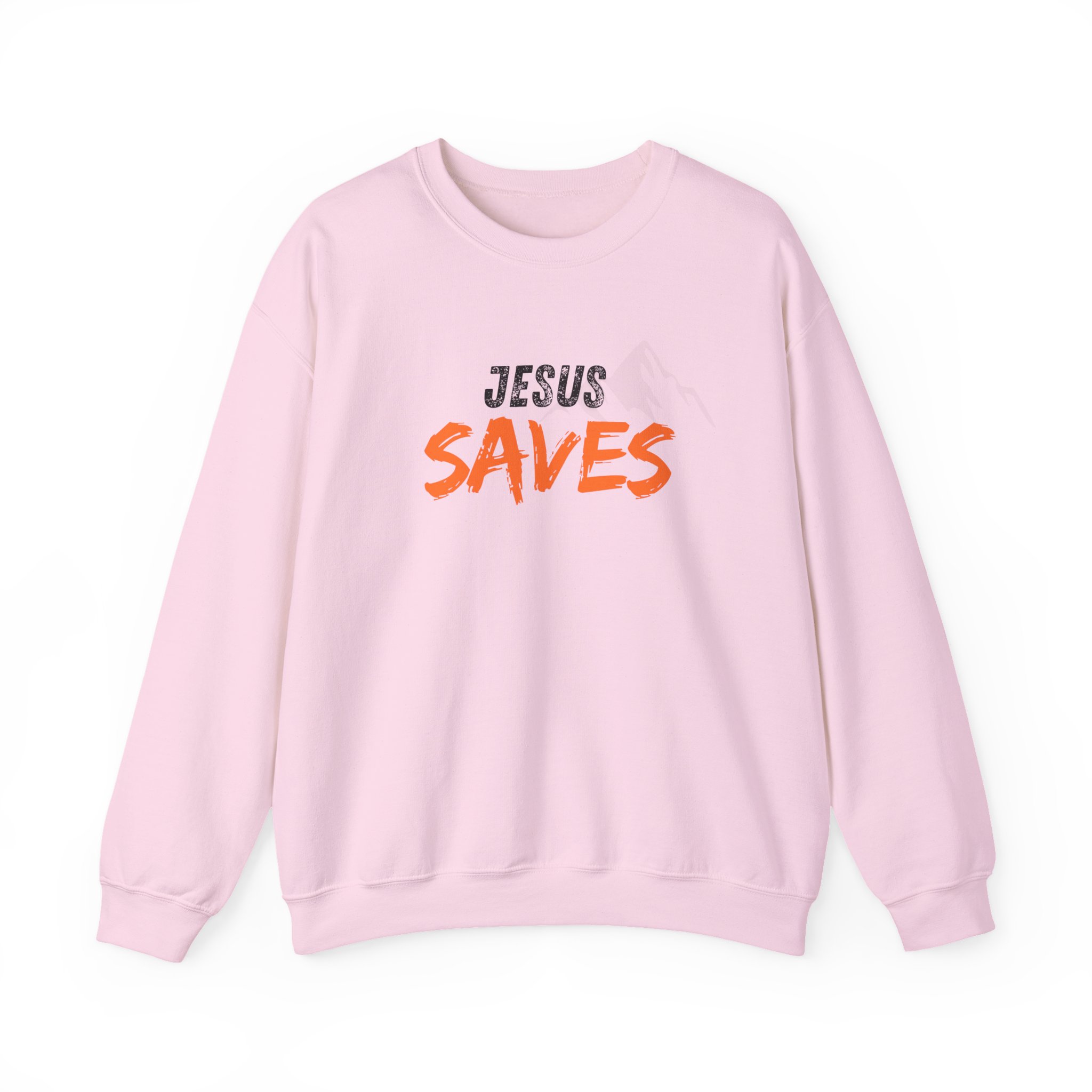 Jesus Saves – "Mountain Rescue" Classic Heavy Blend Crewneck Sweatshirt