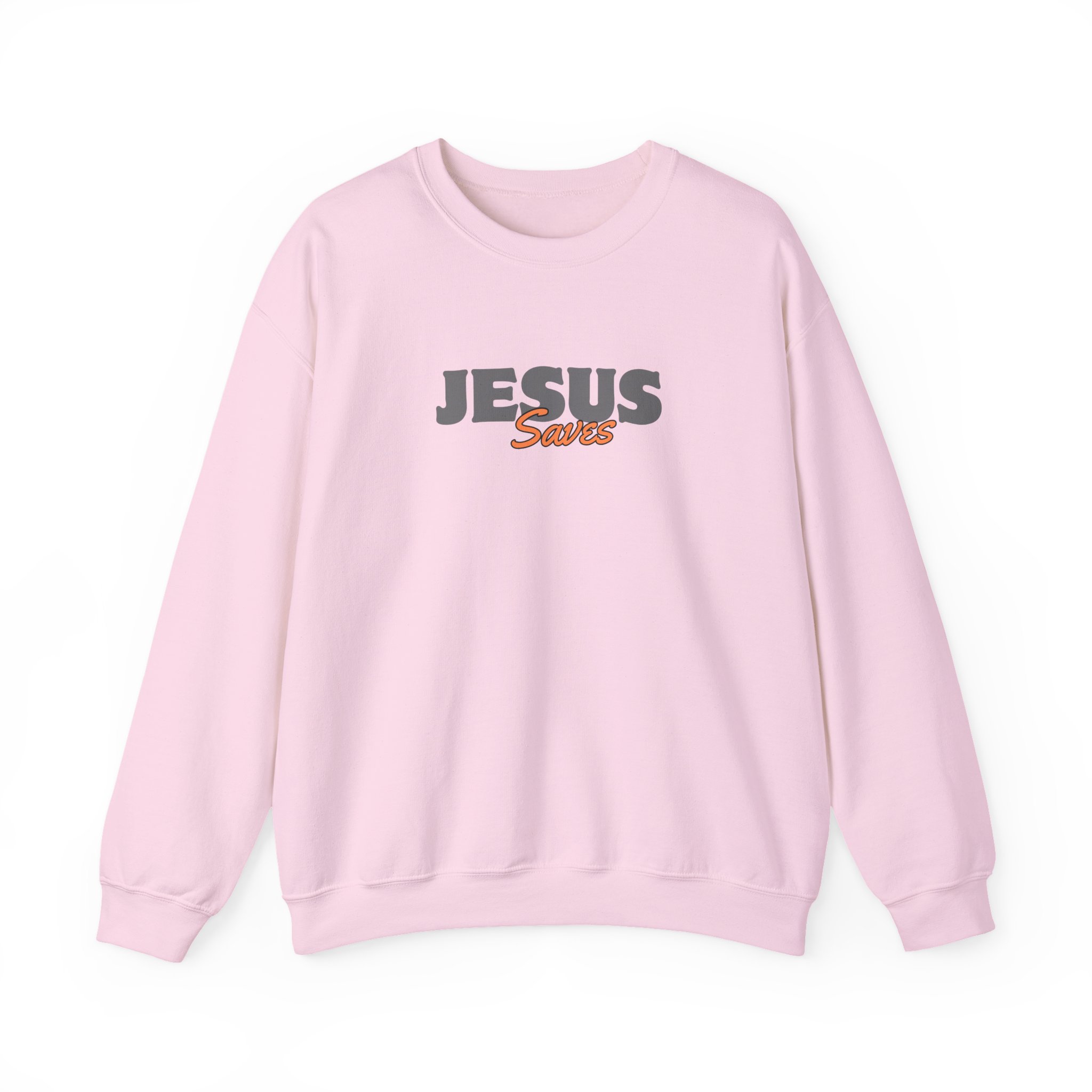 Jesus Saves – "Retro Bubble" Classic Heavy Blend Crewneck Sweatshirt - Imagen 2