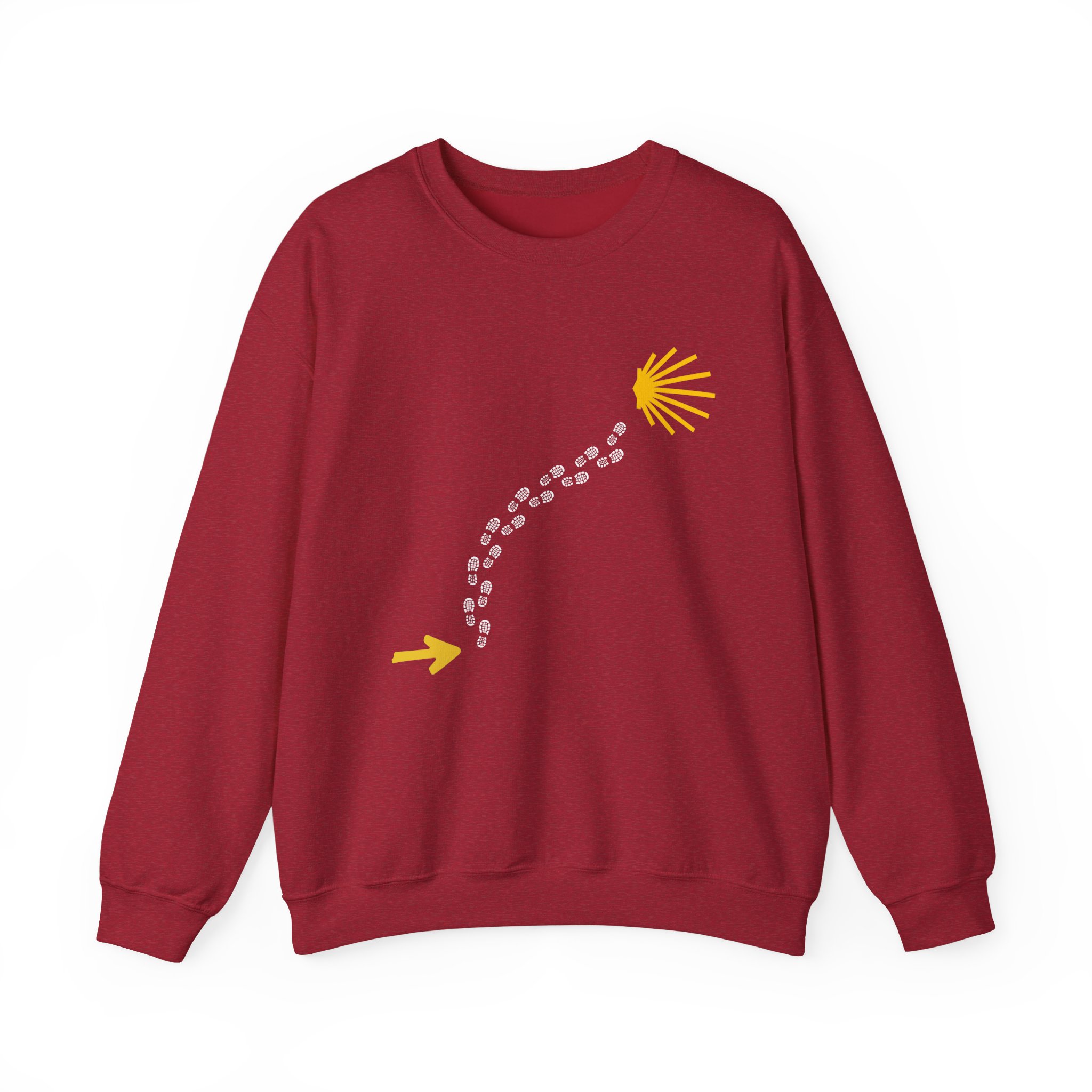 Camino de Santiago – "The Essential Trail" Classic Heavy Blend Crewneck Sweatshirt - Imagen 12