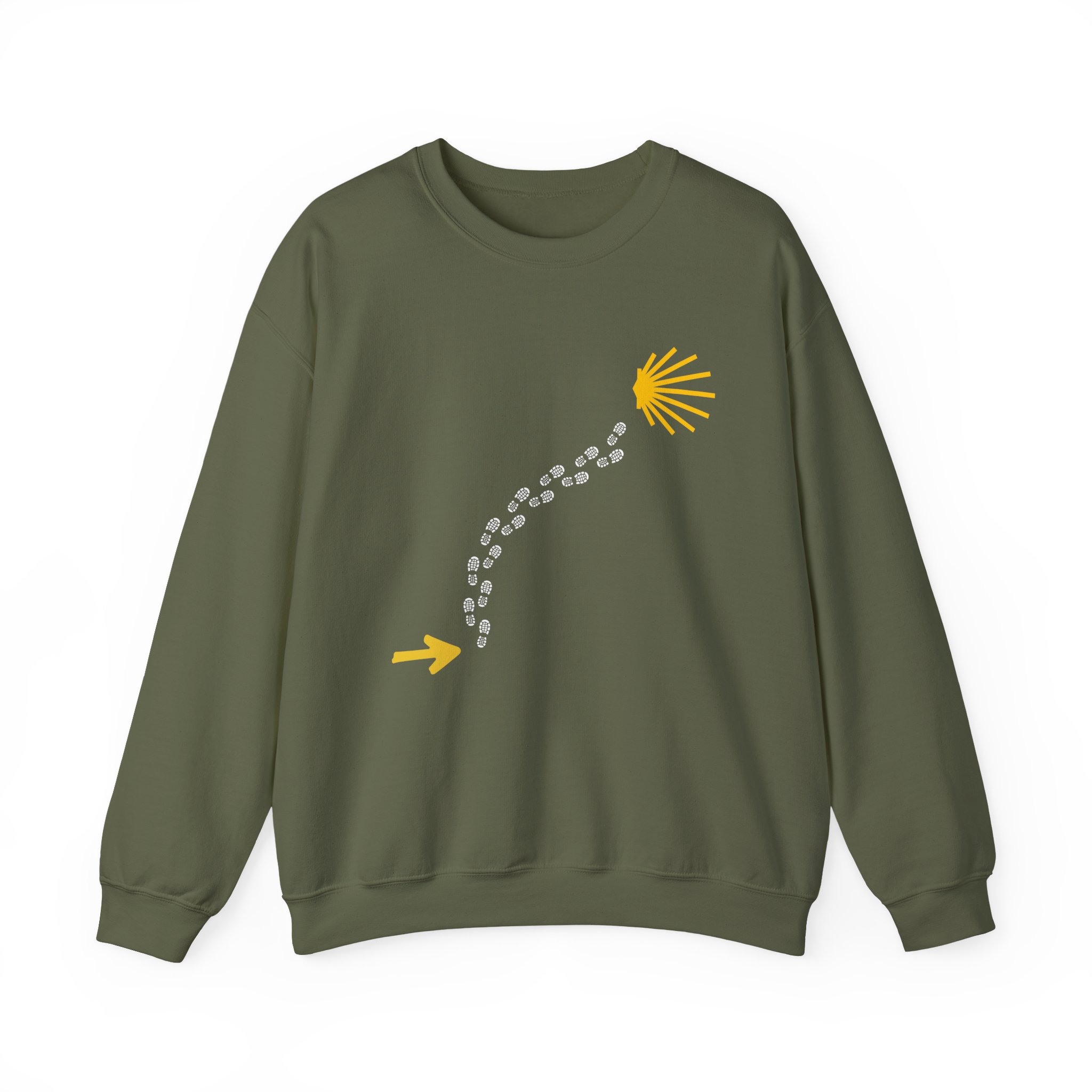 Camino de Santiago – "The Essential Trail" Classic Heavy Blend Crewneck Sweatshirt - Imagen 13