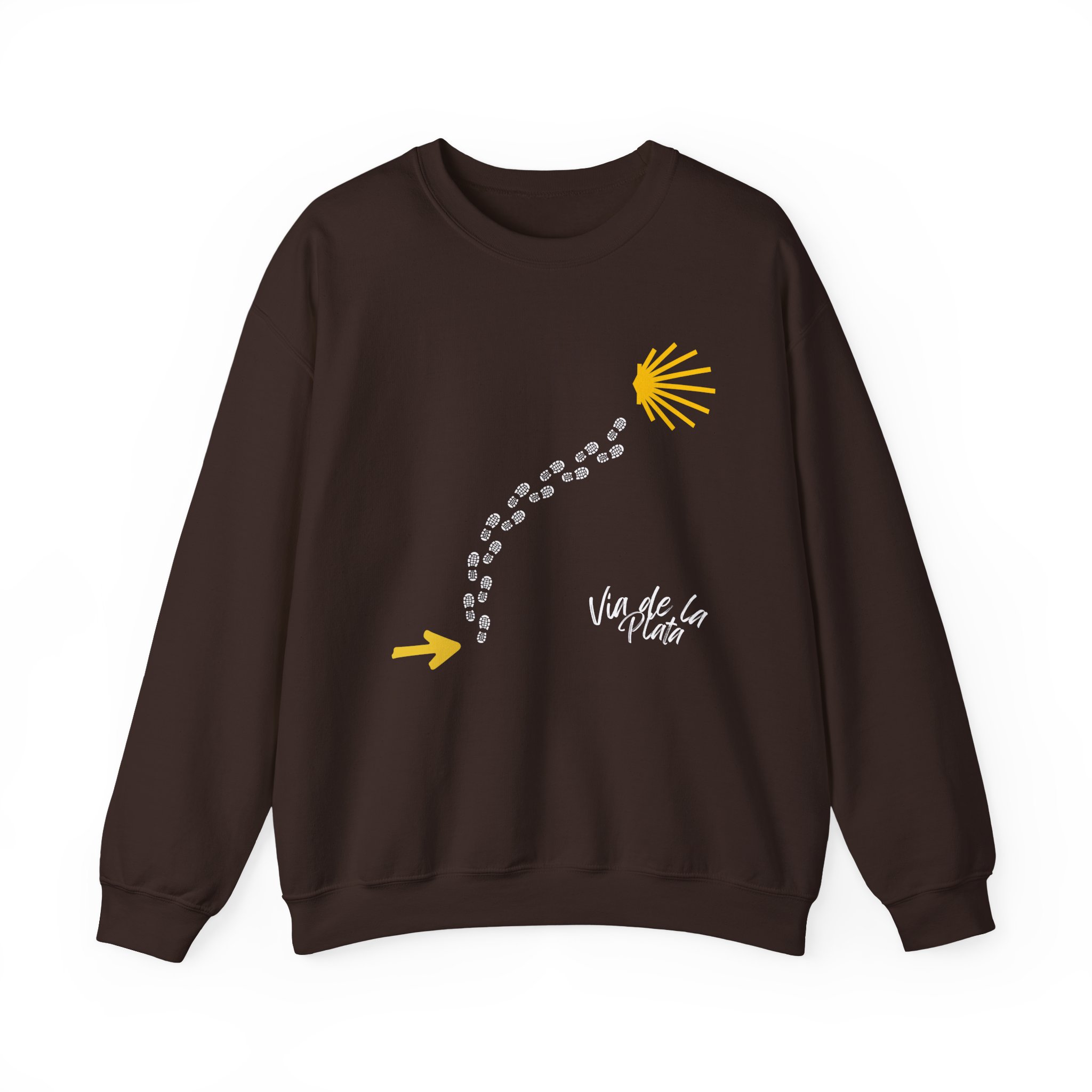 Camino de Santiago – "Vía de la Plata Trail" Classic Unisex Crewneck T-Shirt - Imagen 10
