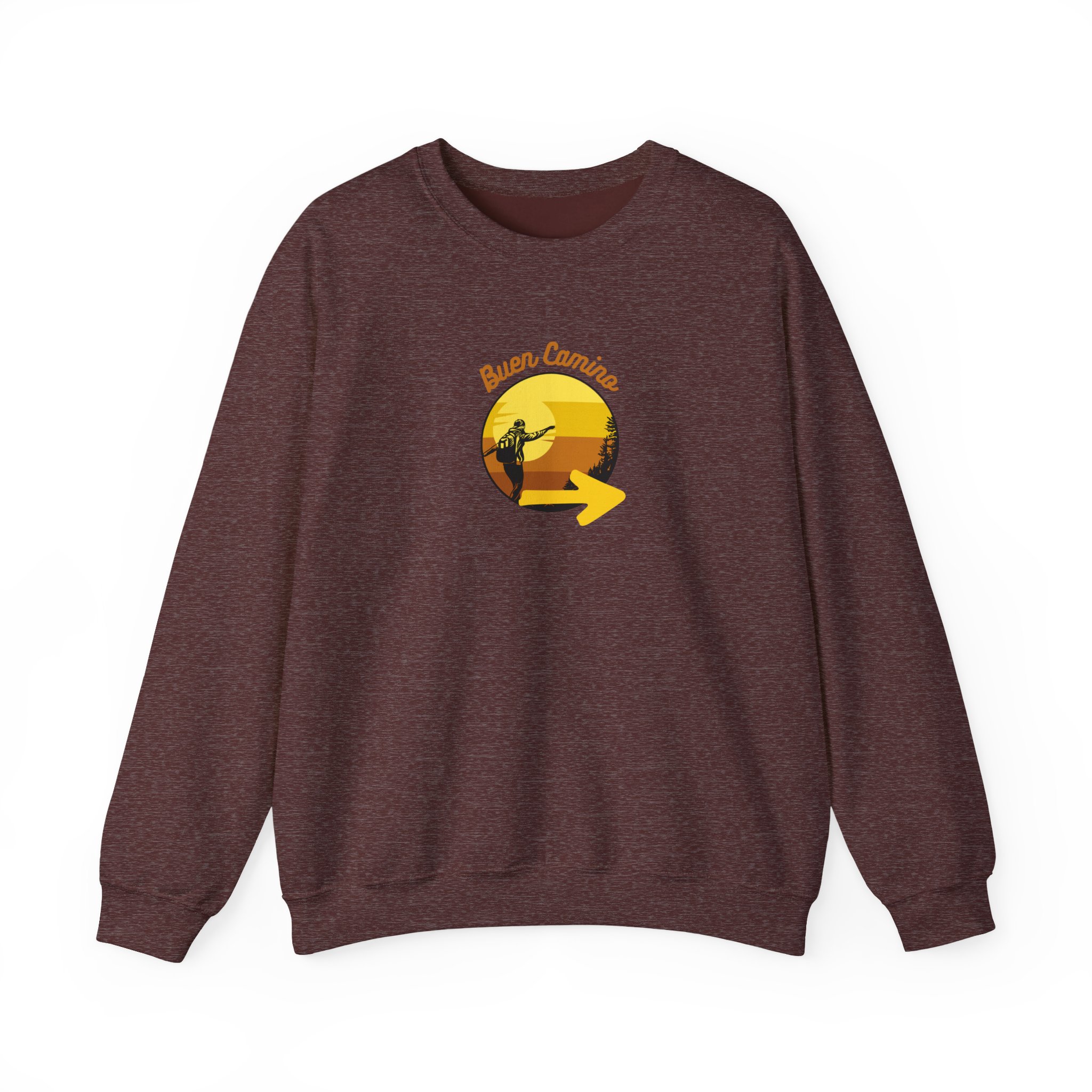 Camino de Santiago – "Buen Camino Pilgrim" Classic Heavy Blend Crewneck Sweatshirt - Imagen 2