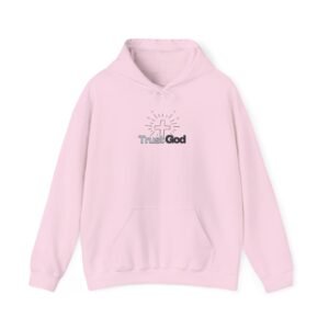 Trust God Radiant Cross Hooded Sweatshirt