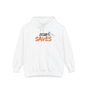 Jesus Saves Mountain Rescue Garment-Dyed Hoodie