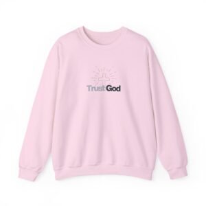 Trust God Radiant Cross Classic Crewneck