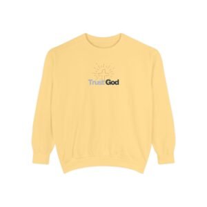 Trust God Radiant Cross Vintage Sweatshirt